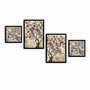 Wallity Cuadro Decorativo Enmarcado en MDF (4 Piezas)